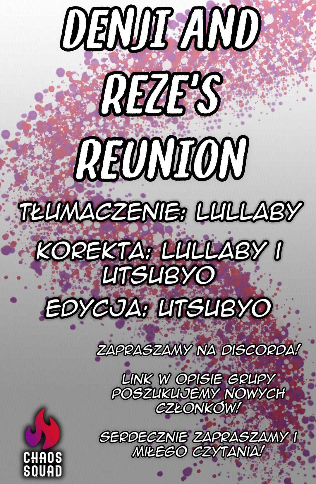 Denji and Reze's Reunion Chapter ? - Page 1