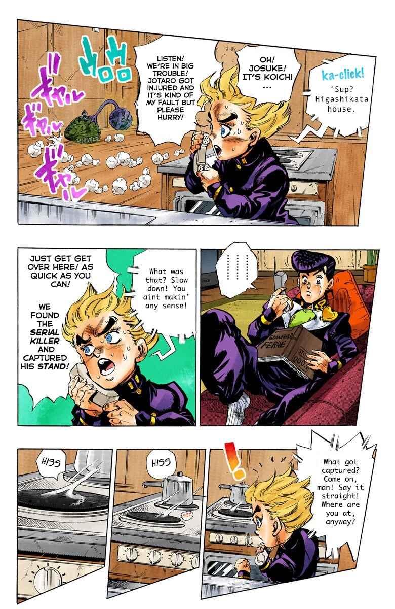 JoJo no Kimyou na Bouken: Part 4 - Diamond wa Kudakenai Color-ban Chapter 93 - Page 9
