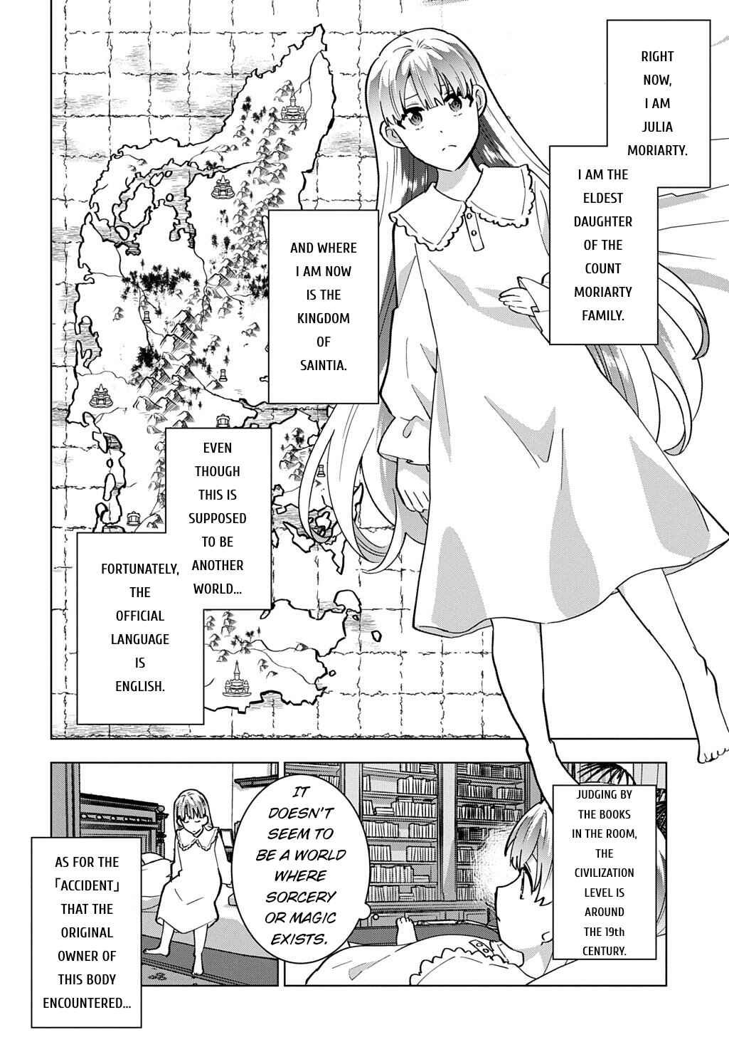 Tantei Reijou Julia Moriarty ~Seibetsu mo Mibun mo Kawarimashita ga, Tenseisaki demo Tanteigyou Saikai Shimasu~ Chapter 1 - Page 47