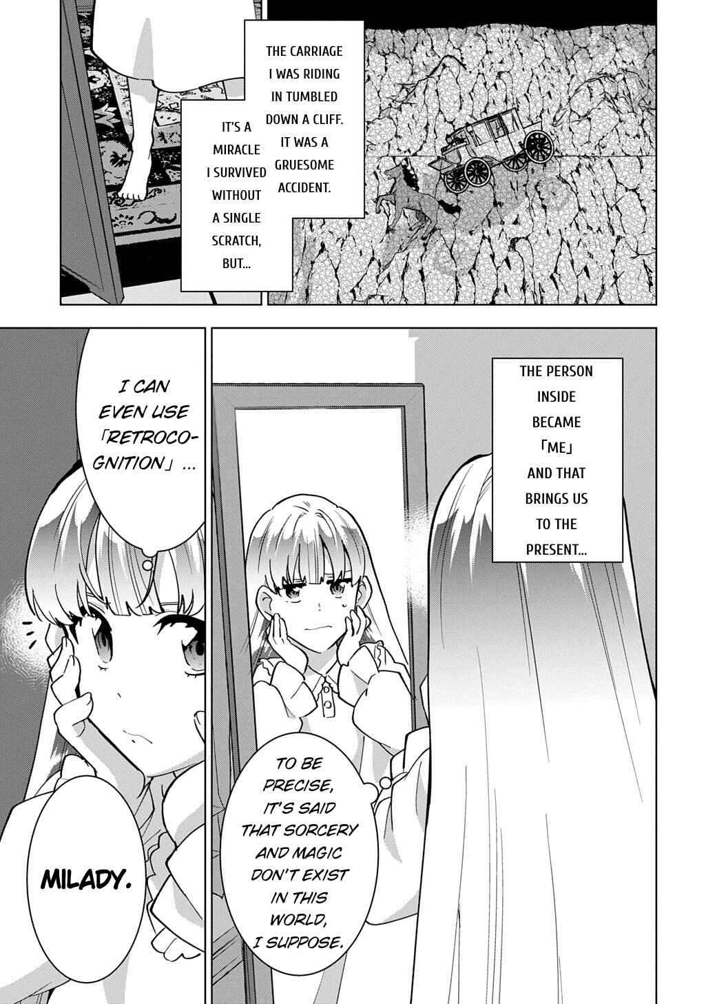 Tantei Reijou Julia Moriarty ~Seibetsu mo Mibun mo Kawarimashita ga, Tenseisaki demo Tanteigyou Saikai Shimasu~ Chapter 1 - Page 48