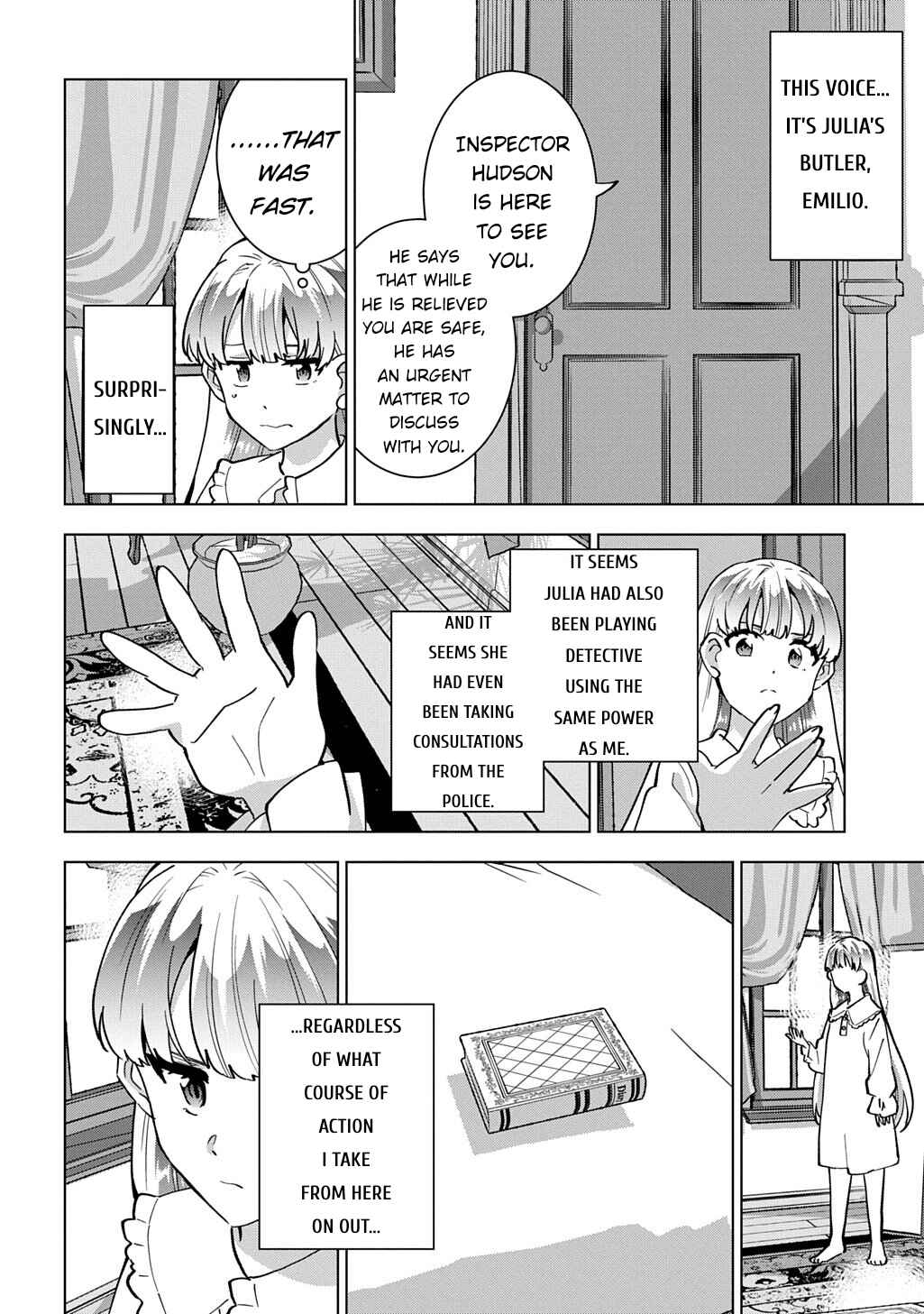 Tantei Reijou Julia Moriarty ~Seibetsu mo Mibun mo Kawarimashita ga, Tenseisaki demo Tanteigyou Saikai Shimasu~ Chapter 1 - Page 49