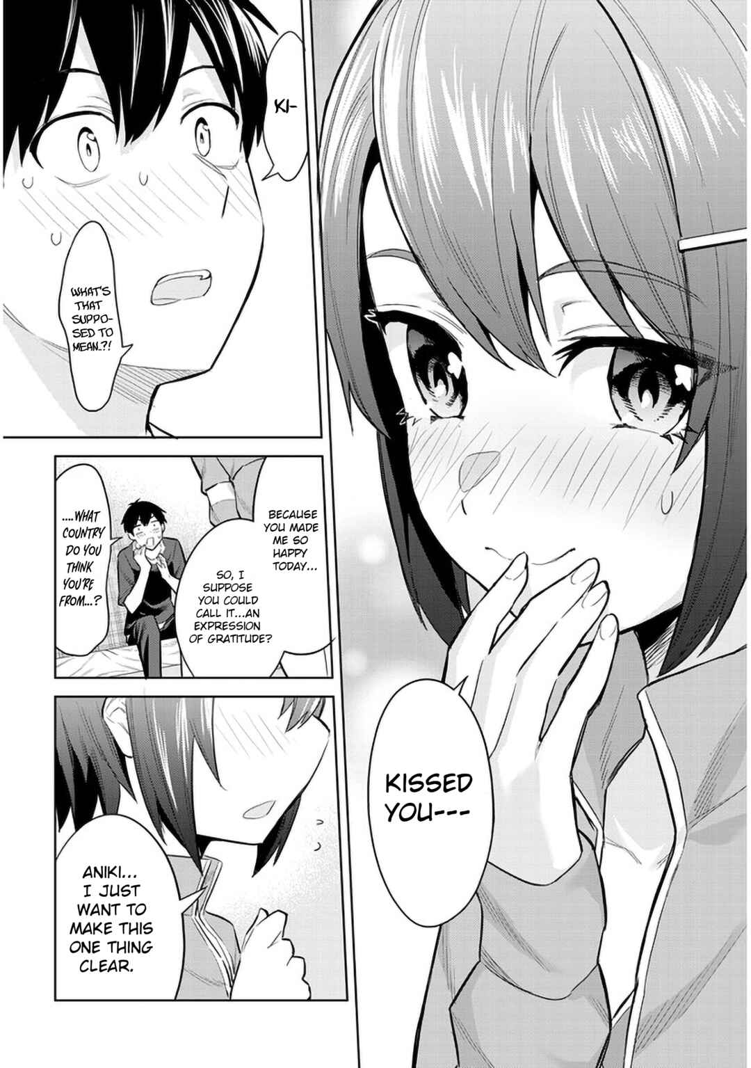 Jitsu wa Imouto deshita. ~Saikin Dekita Giri no Otouto no Kyorikan ga Yatara Chikai Wake~ Chapter 9 - Page 22
