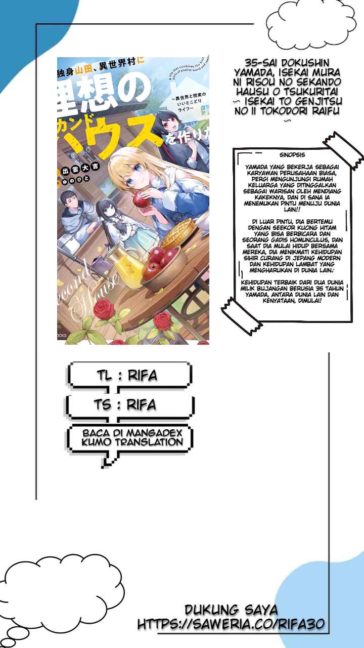 35-sai Dokushin Yamada, Isekai Mura ni Risou no Second House wo Tsukuritai ~Isekai to Genjitsu no Iitokodori Life~ Chapter 2.1 - Page 1