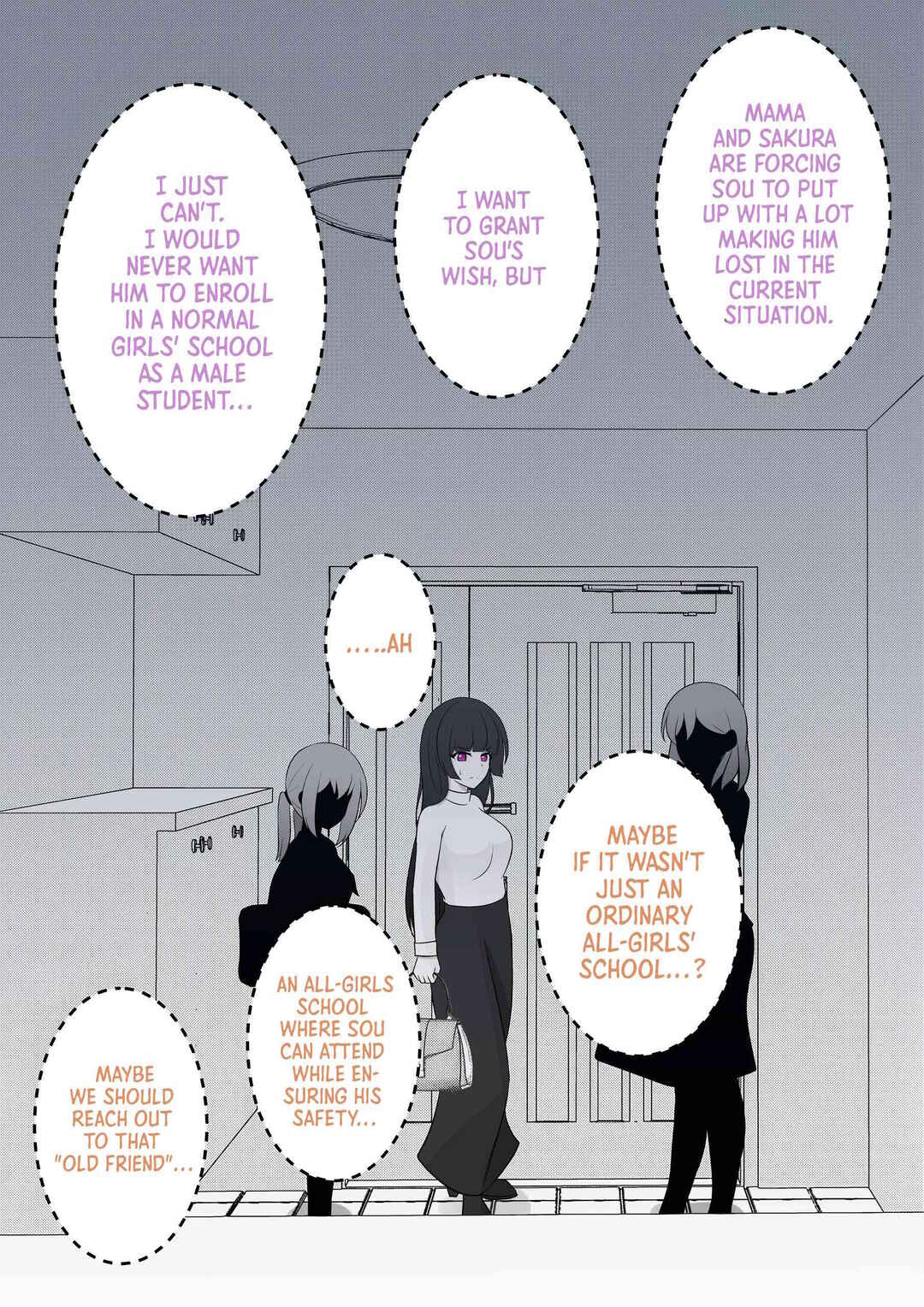 Danjo-hi 1:39 no Heikou Sekai wa Omoi no Hoka Futsuu (Fan Colored) Chapter 36 - Page 4