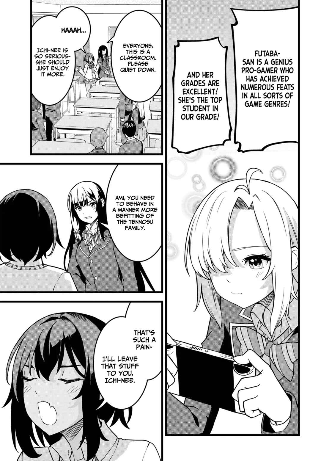 Tensai Bishoujo Sanshimai wa Isourou ni Dake Choro Kawaii Chapter 1.1 - Page 13