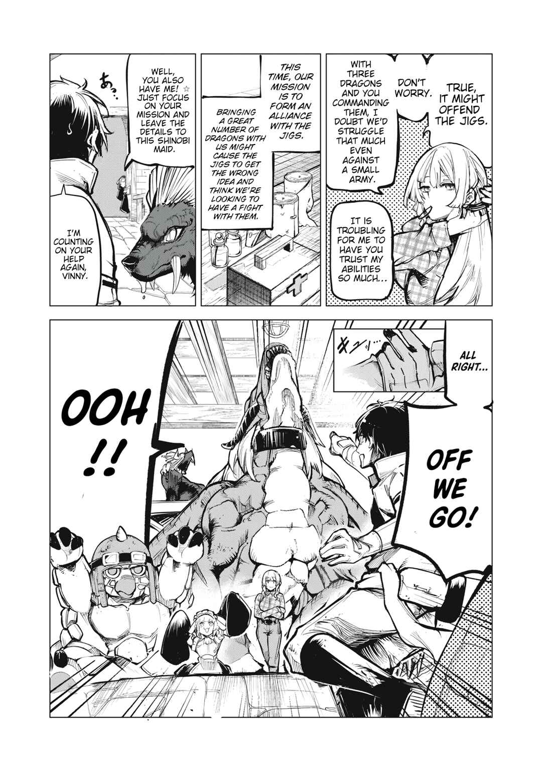 Kuni wo Owareta Ryuushi-san, Hirowareta Ringoku de Ukkari Musou Shite Shimau. ~Jakushou Kokka ga Tairiku Saikyou no Ryuu no Rakuen ni Naru made~ Chapter 14 - Page 3