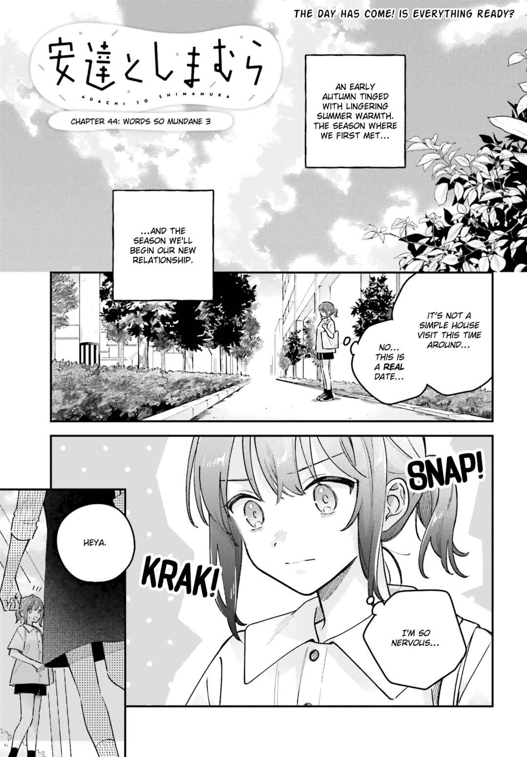 Adachi to Shimamura Chapter 41.3 - Page 1