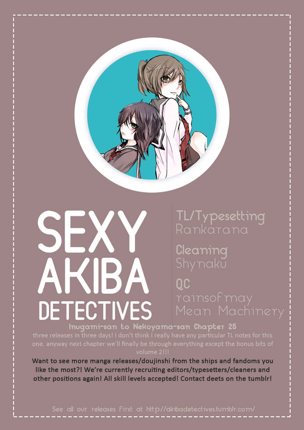 Inugami-san to Nekoyama-san Chapter 25 - Page 11