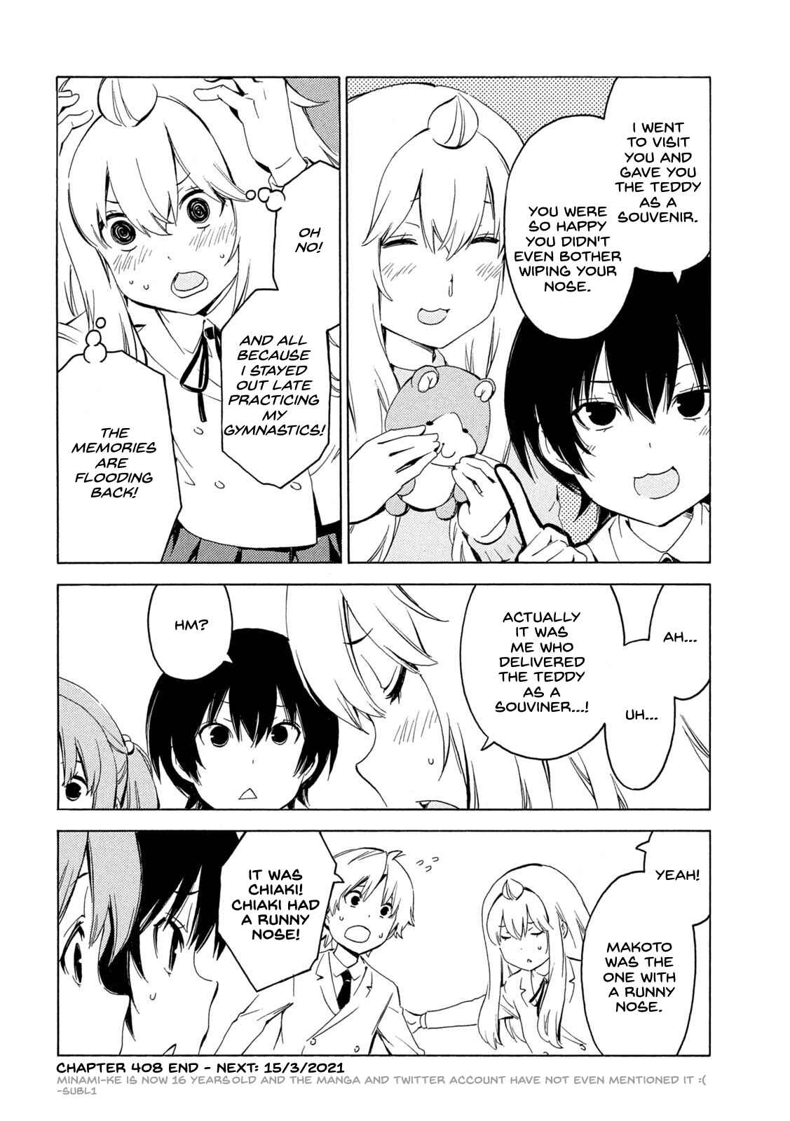 Minami-ke Chapter 408 - Page 8