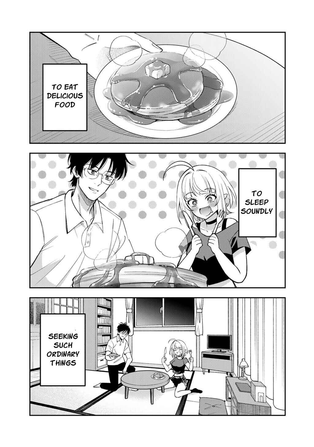 Itadakimasu, Yoake Made. ~Nemurenai Shousetsuka to Suenai Kyuuketsuki~ Chapter 1 - Page 1