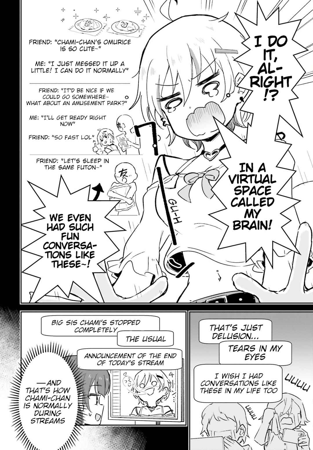 VTuber nandaga Haishin Kiri Wasuretara Densetsu ni Natteta Chapter 7 - Page 4