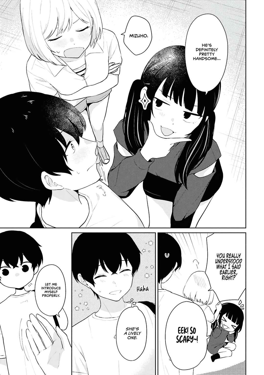 Danjo-hi 1:5 no Sekai demo Futsuu ni Ikirareru to Omotta? ~Gekiomoi Kanjou na Kanojo-tachi ga Mujikaku Danshi ni Honrou Saretara~ Chapter 7 - Page 14