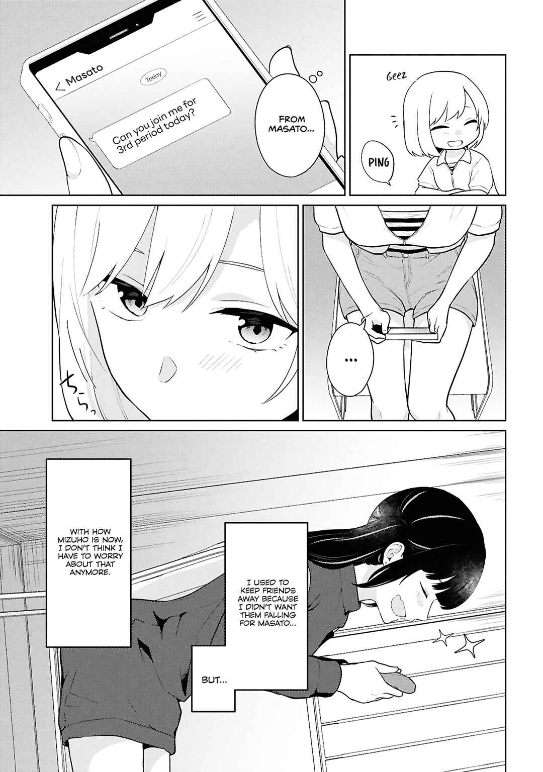 Danjo-hi 1:5 no Sekai demo Futsuu ni Ikirareru to Omotta? ~Gekiomoi Kanjou na Kanojo-tachi ga Mujikaku Danshi ni Honrou Saretara~ Chapter 7 - Page 6