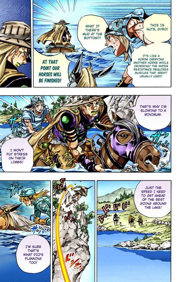 JoJo no Kimyou na Bouken: Part 7 - Steel Ball Run Color-ban Chapter 32 - Page 12