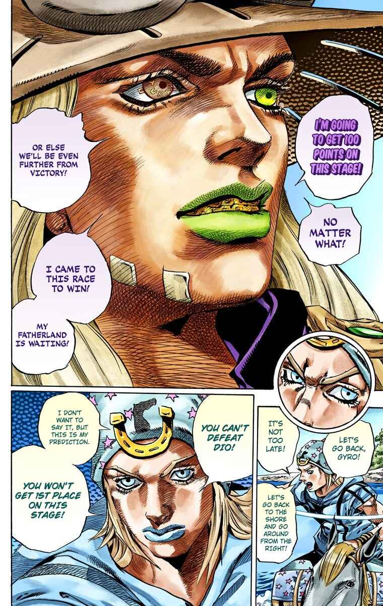 JoJo no Kimyou na Bouken: Part 7 - Steel Ball Run Color-ban Chapter 32 - Page 13