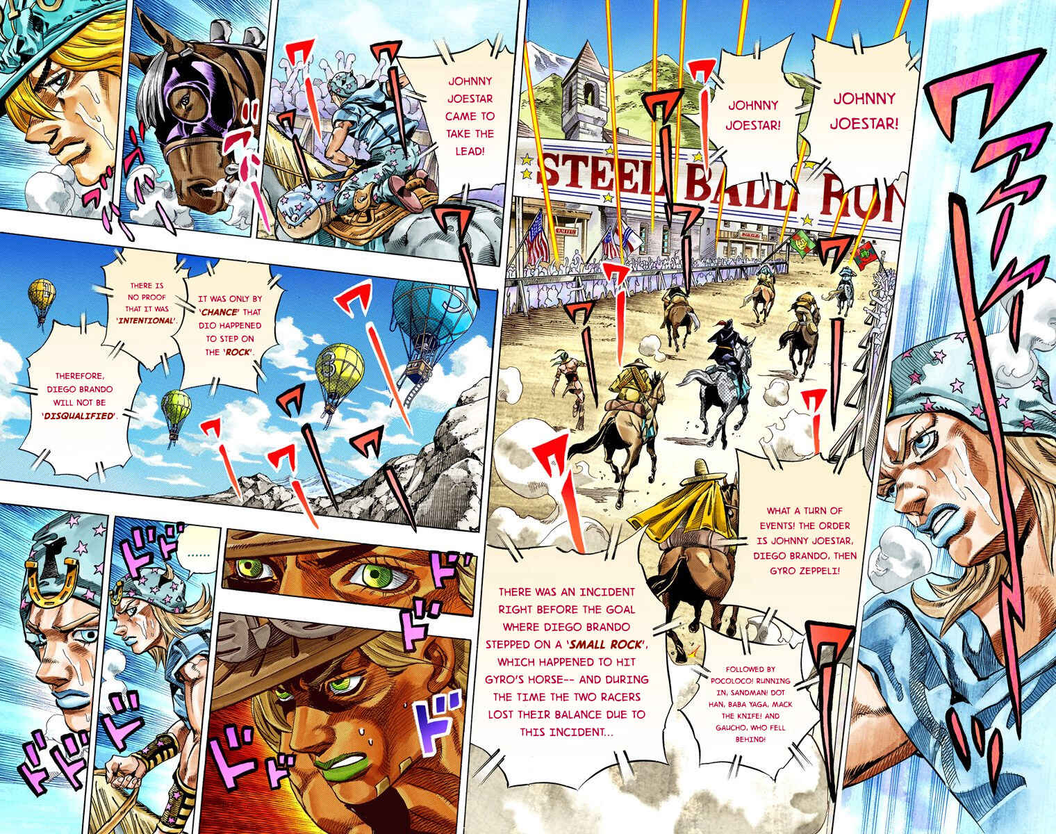 JoJo no Kimyou na Bouken: Part 7 - Steel Ball Run Color-ban Chapter 32 - Page 36