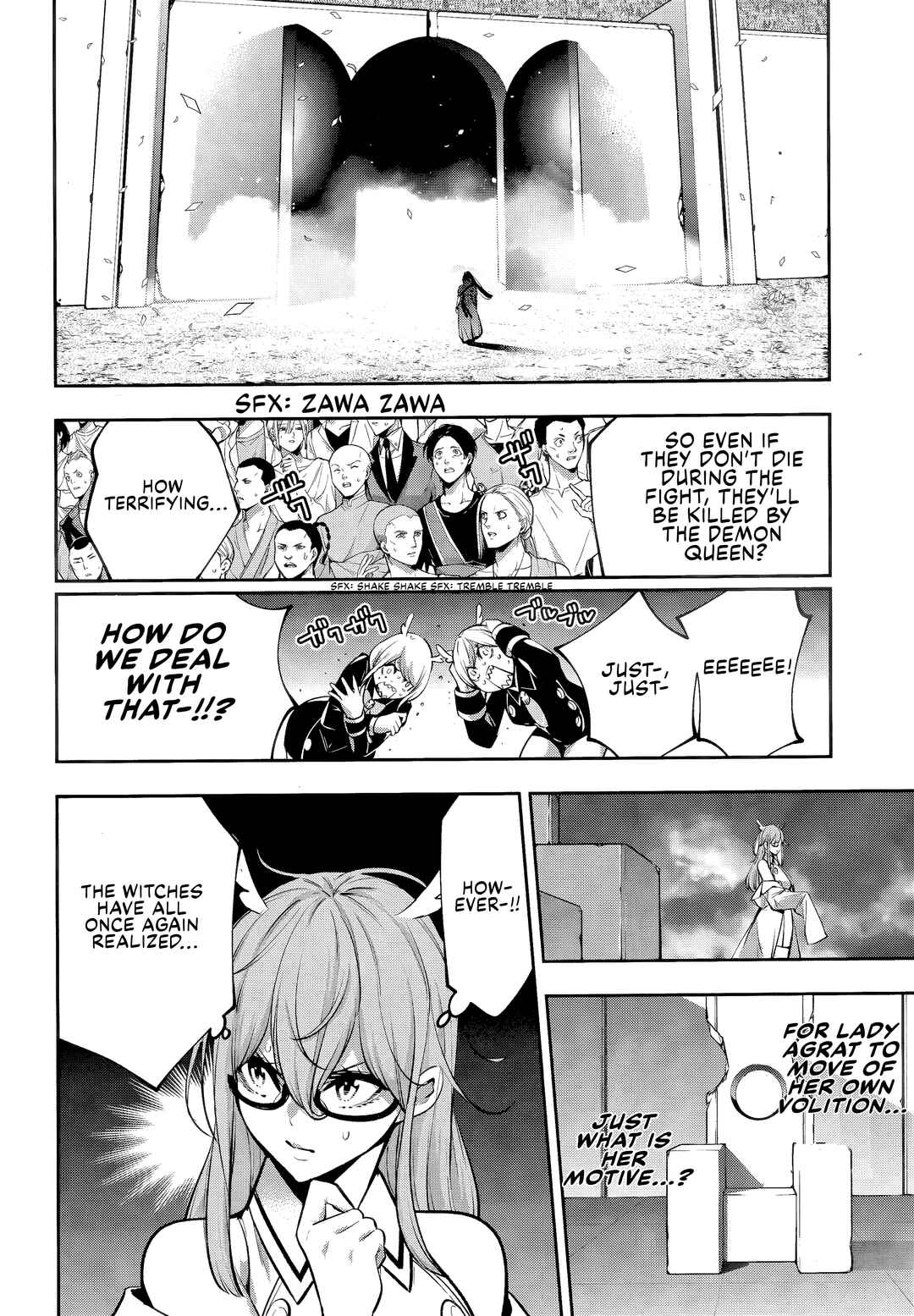 Majo Taisen - 32-nin no Isai no Majo wa Koroshiau Chapter 56 - Page 22