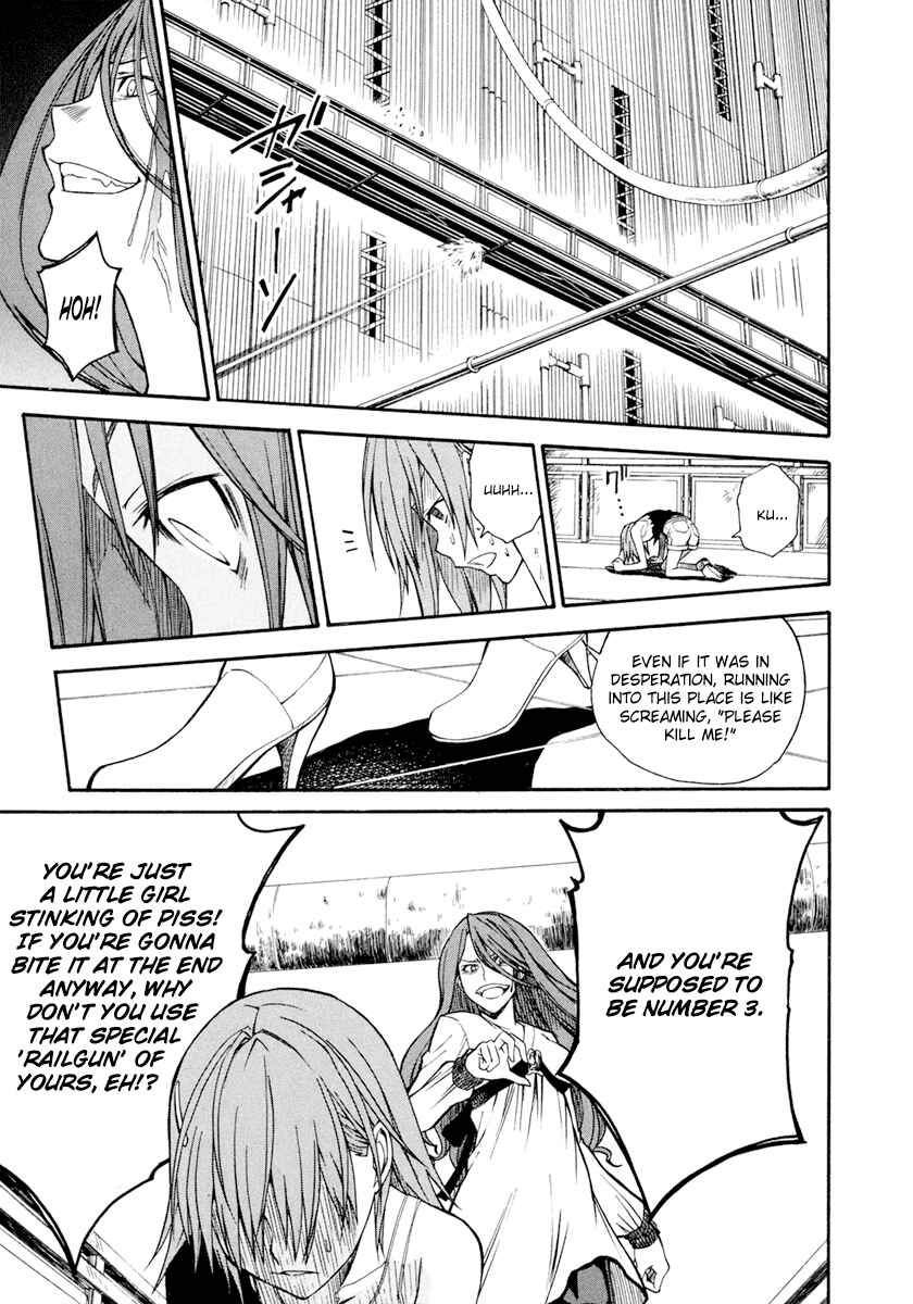 Toaru Majutsu no Index Gaiden: Toaru Kagaku no Railgun Chapter 30 - Page 35