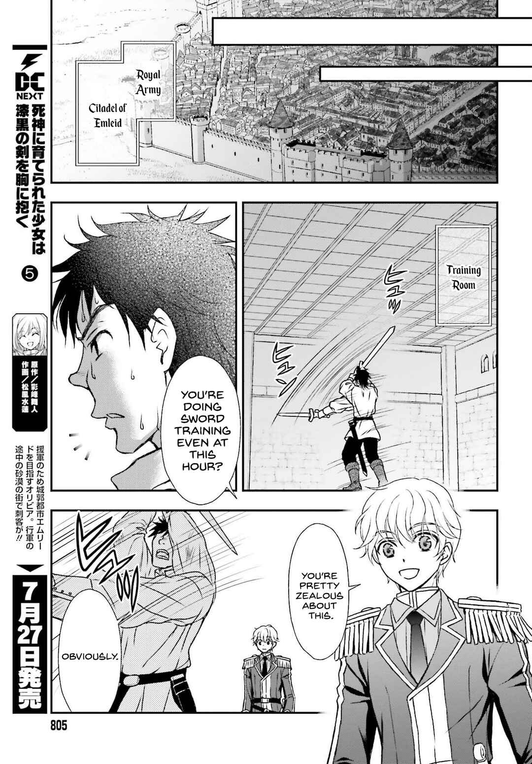 Shinigami ni Sodaterareta Shoujo wa Shikkoku no Tsurugi o Mune ni Idaku Chapter 30 - Page 7