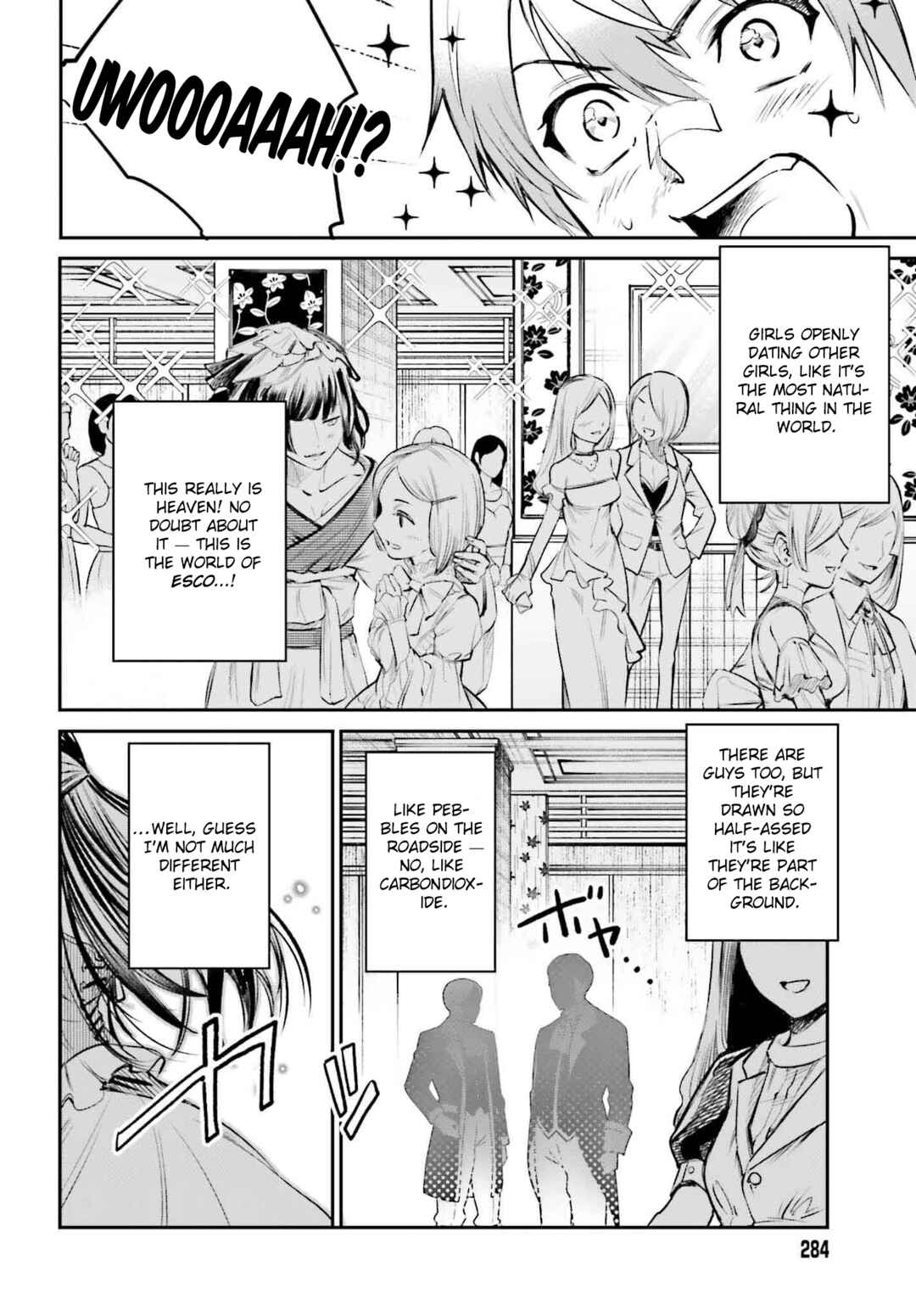 Danshi Kinsei Game Sekai de Ore ga Yaru Beki Yuiitsu no Koto: Yuri no Aida ni Hasamaru Otoko Toshite Tensei Shite Shimaimashita Chapter 1 - Page 22