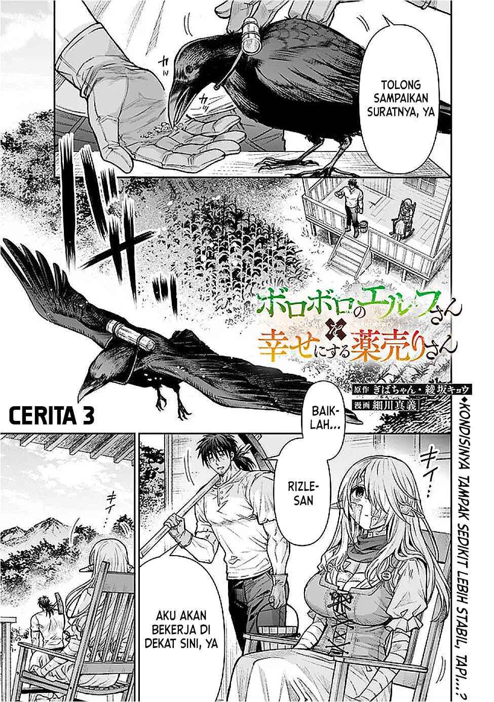 Boroboro no Elf-san wo Shiawase ni Suru Kusuriuri-san Chapter 3 - Page 1