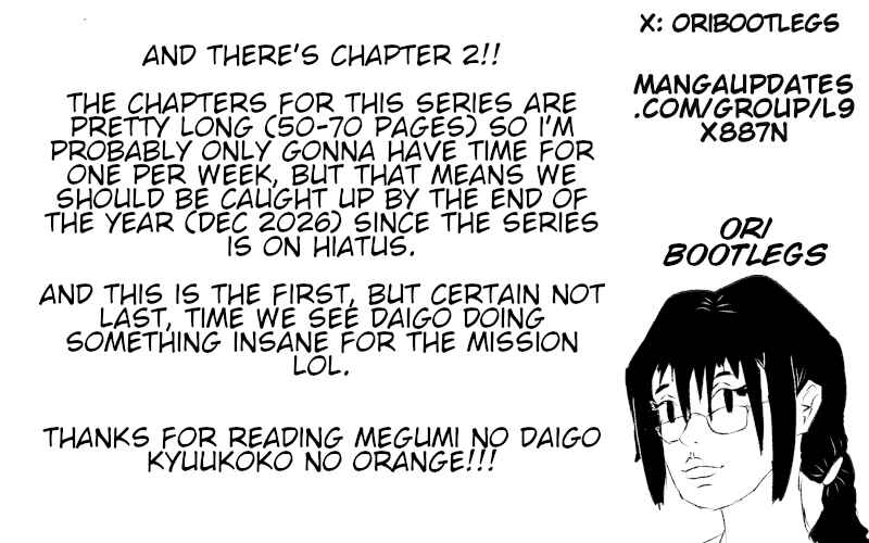 Megumi no Daigo - Kyuukoku no Orange Chapter 2 - Page 66