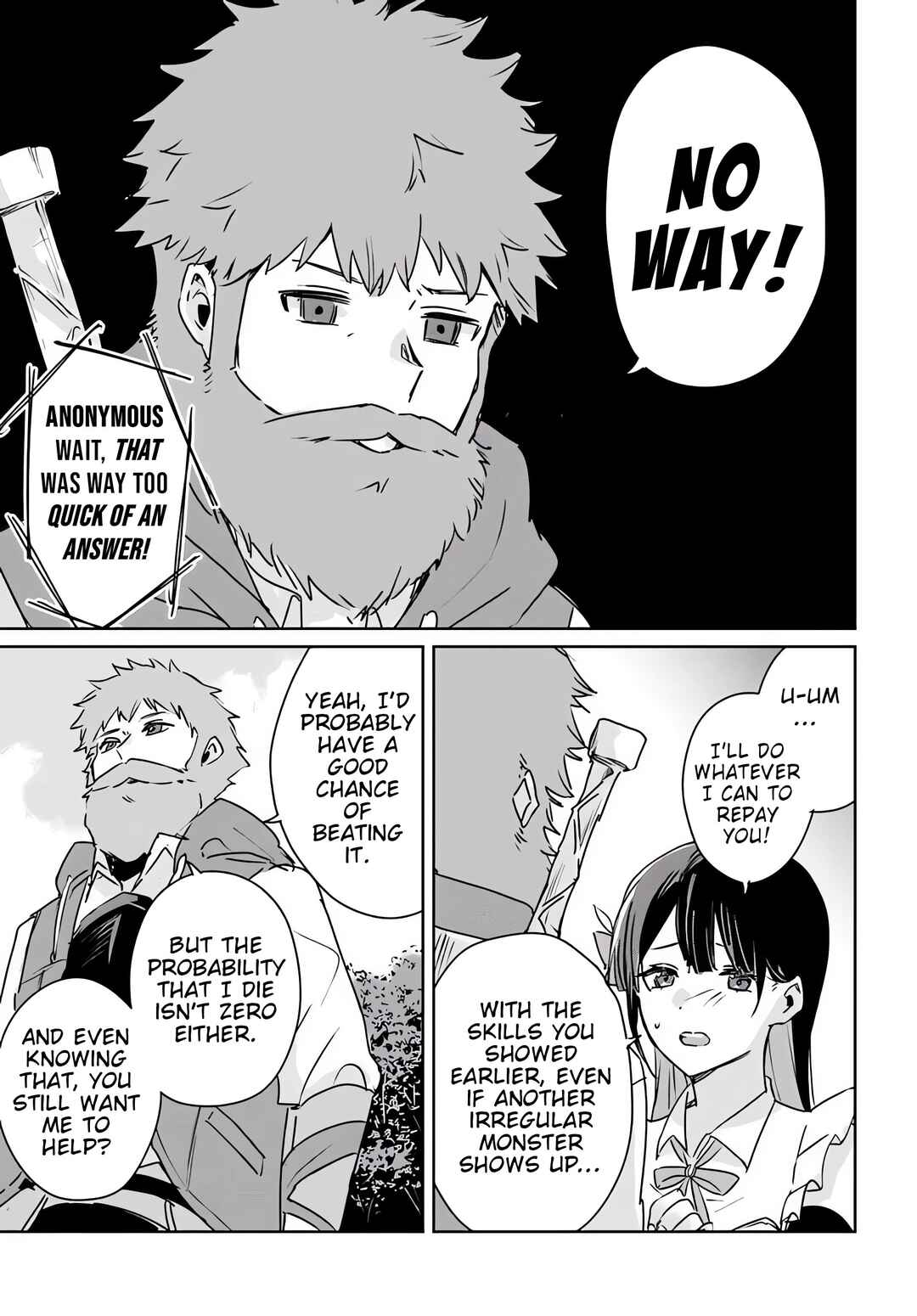 Juusho Futei Camper wa Dungeon de Nonbiri to Kurashitai ~Kiken na Shinsou Monster mo Ore ni Totte wa Shokuzai desu~ Chapter 1 - Page 21