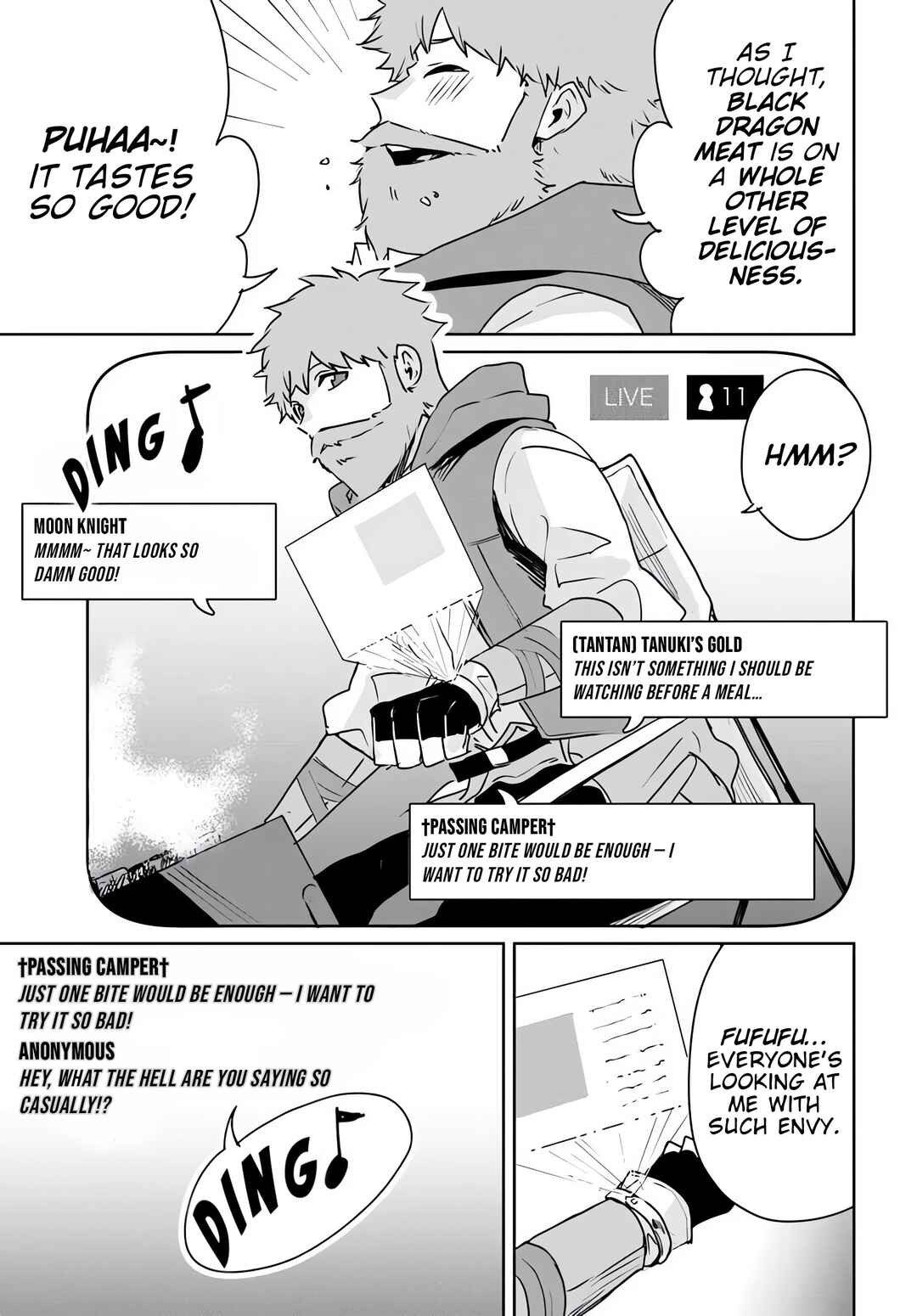 Juusho Futei Camper wa Dungeon de Nonbiri to Kurashitai ~Kiken na Shinsou Monster mo Ore ni Totte wa Shokuzai desu~ Chapter 1 - Page 7