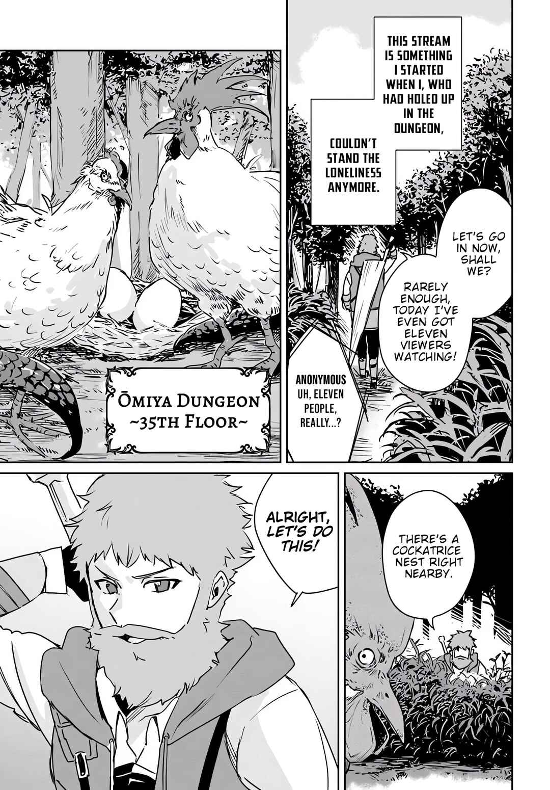 Juusho Futei Camper wa Dungeon de Nonbiri to Kurashitai ~Kiken na Shinsou Monster mo Ore ni Totte wa Shokuzai desu~ Chapter 1 - Page 9