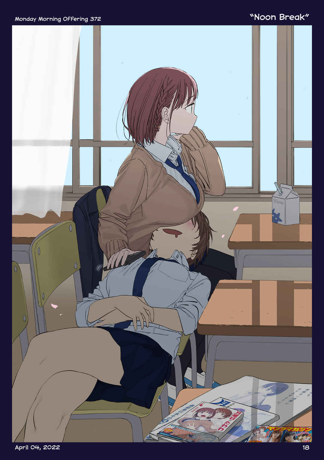 Getsuyoubi no Tawawa (Twitter Webcomic) (Fan Colored) Chapter 42 - Page 17