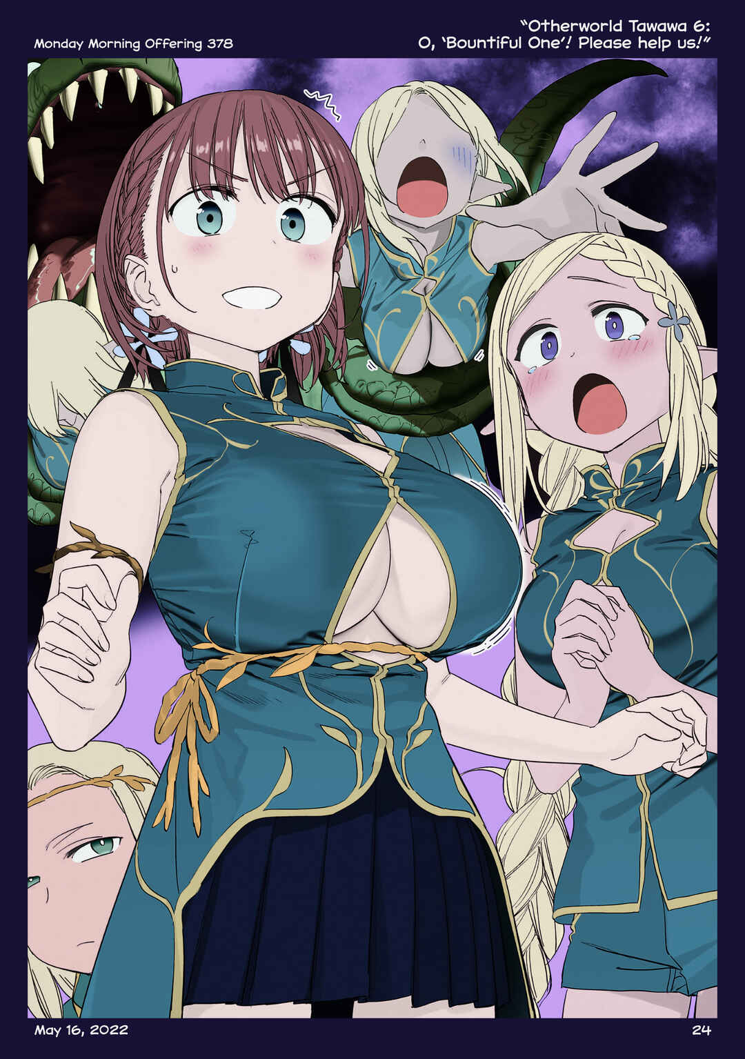 Getsuyoubi no Tawawa (Twitter Webcomic) (Fan Colored) Chapter 42 - Page 23