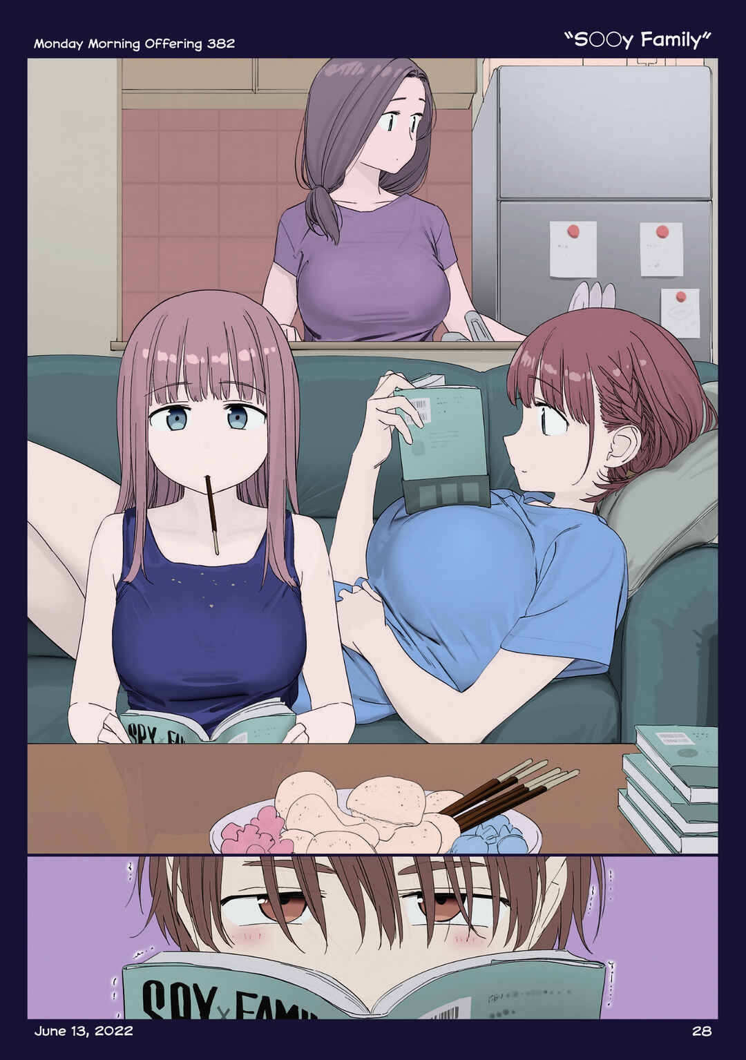 Getsuyoubi no Tawawa (Twitter Webcomic) (Fan Colored) Chapter 42 - Page 27