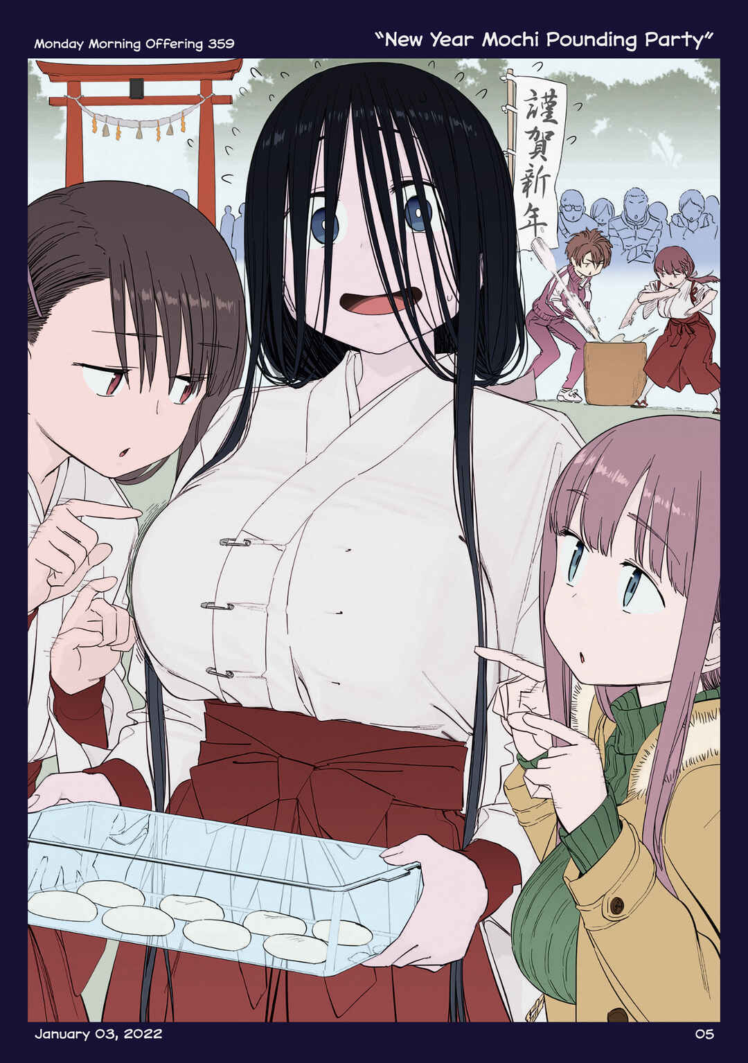 Getsuyoubi no Tawawa (Twitter Webcomic) (Fan Colored) Chapter 42 - Page 4