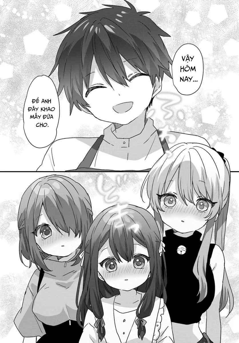 Daigaku Nyuugakuji Kara Uwasa Sareteita Bishoujo San Shimai, Ikiwakareteita Gimai Datta. Chapter 10 - Page 12