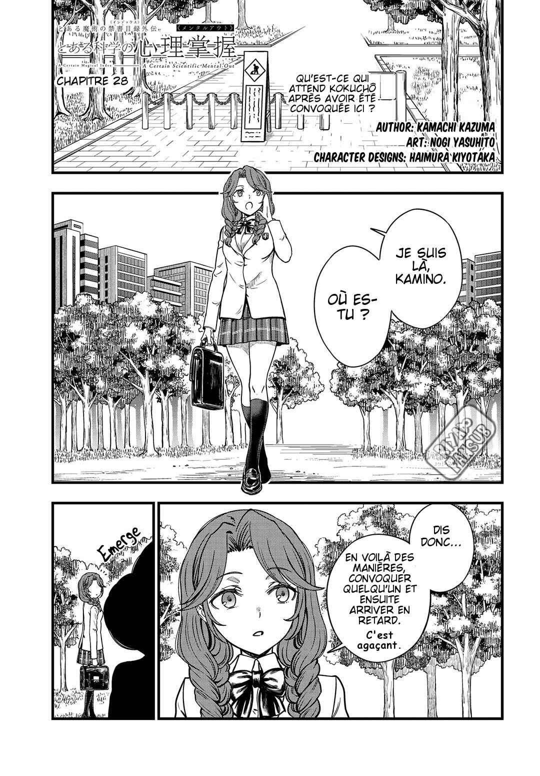 Toaru Majutsu no Index Gaiden - Toaru Kagaku no Mental Out Chapter 28 - Page 3