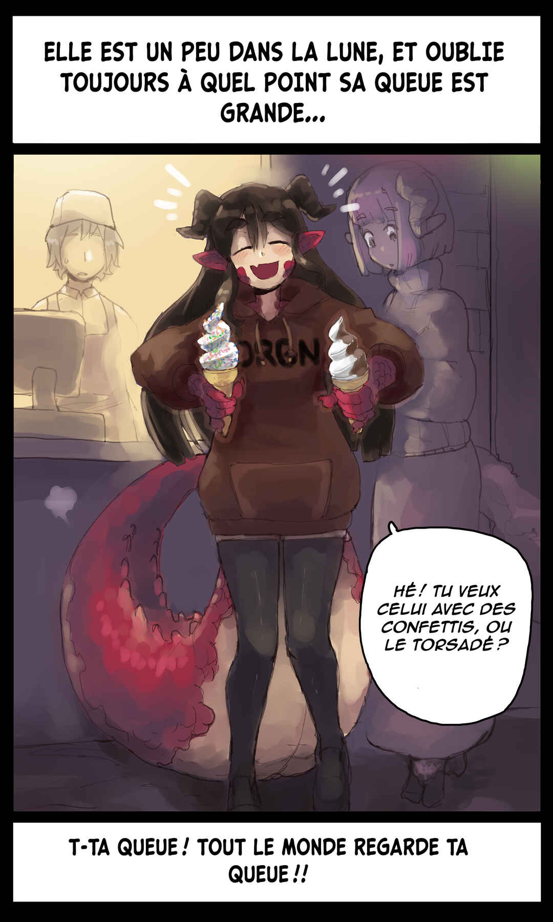 My Childhood Friend Is A Dragon Who's Embarrassed About the Size Of Her Tail Chapter 3 - Page 1