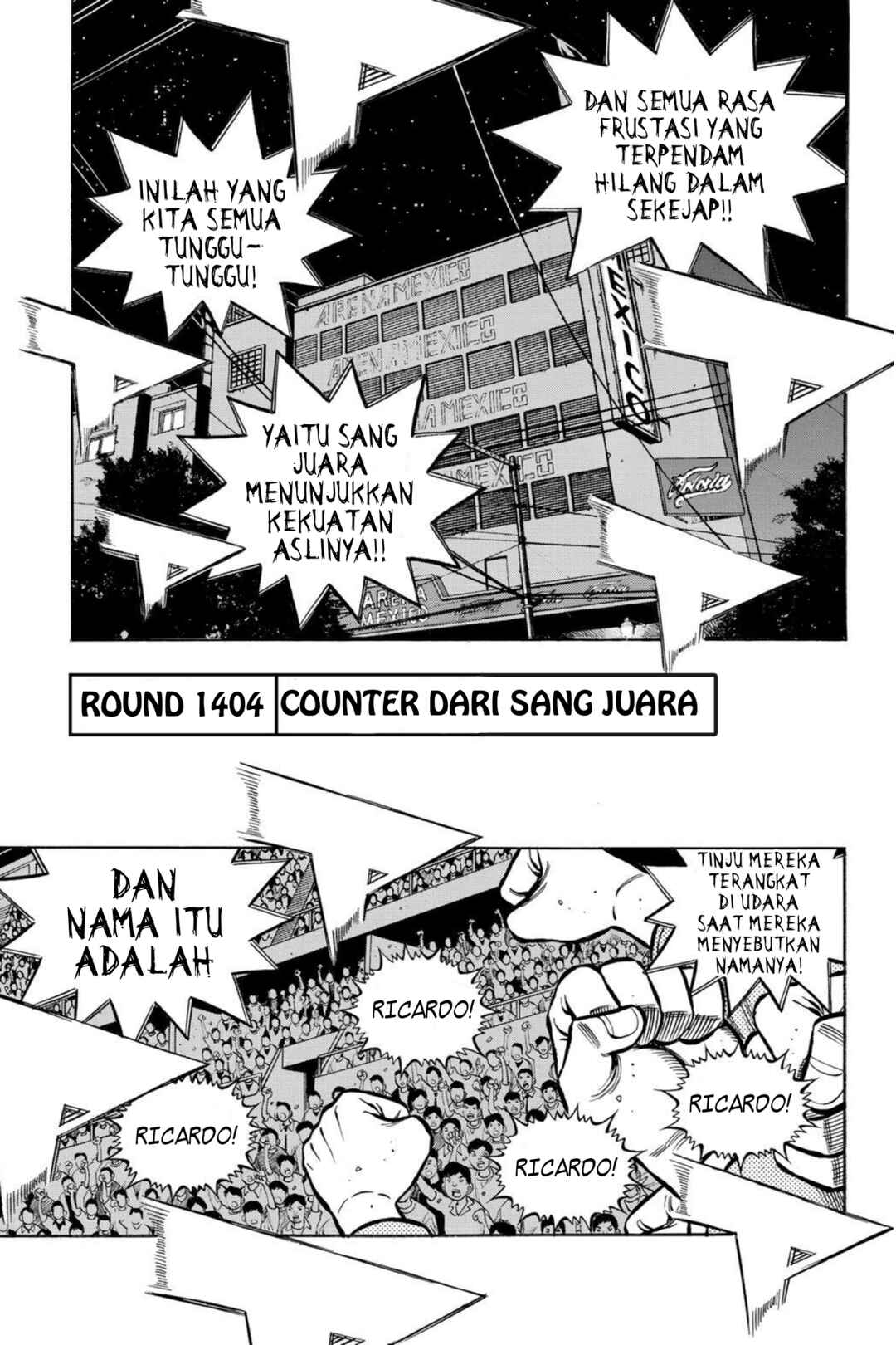 Hajime no Ippo Chapter 1404 - Page 1