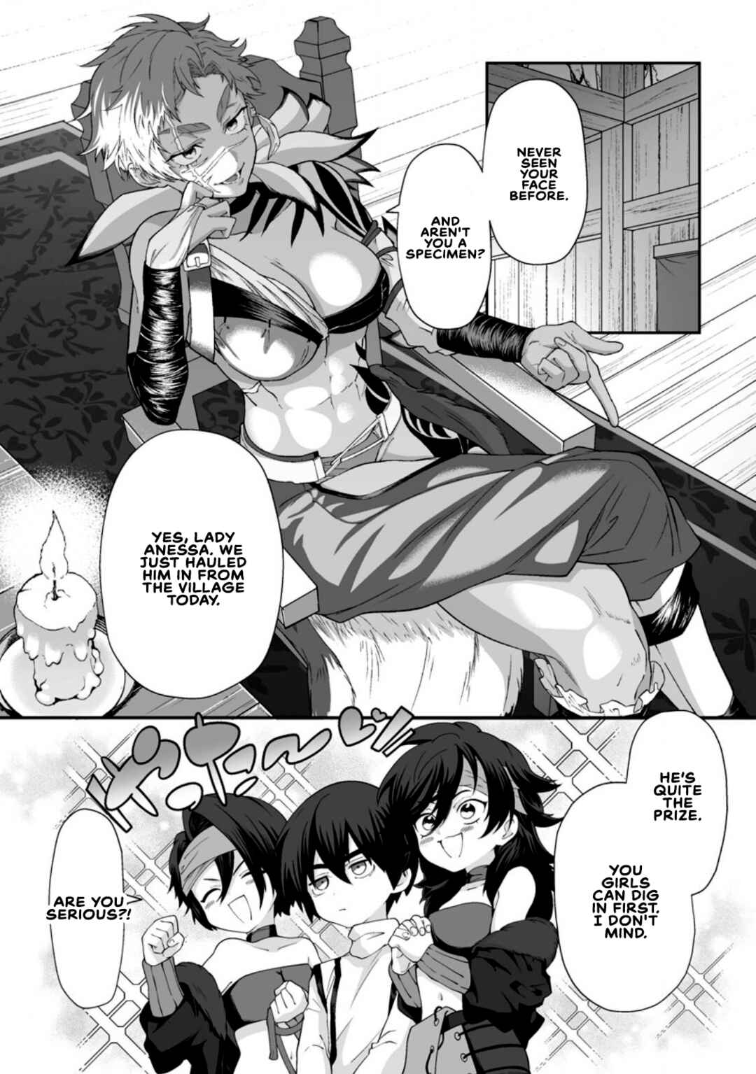 Teisou Gyakuten Sekai de Yuiitsu no Otoko Kishi no Ore, Onna Kishi Gakuen ni Nyuugaku Shitara Nazeka Eiyou Atsukai Sareta: Zetsurin Skill de Harem Musou Chapter 8.2 - Page 1
