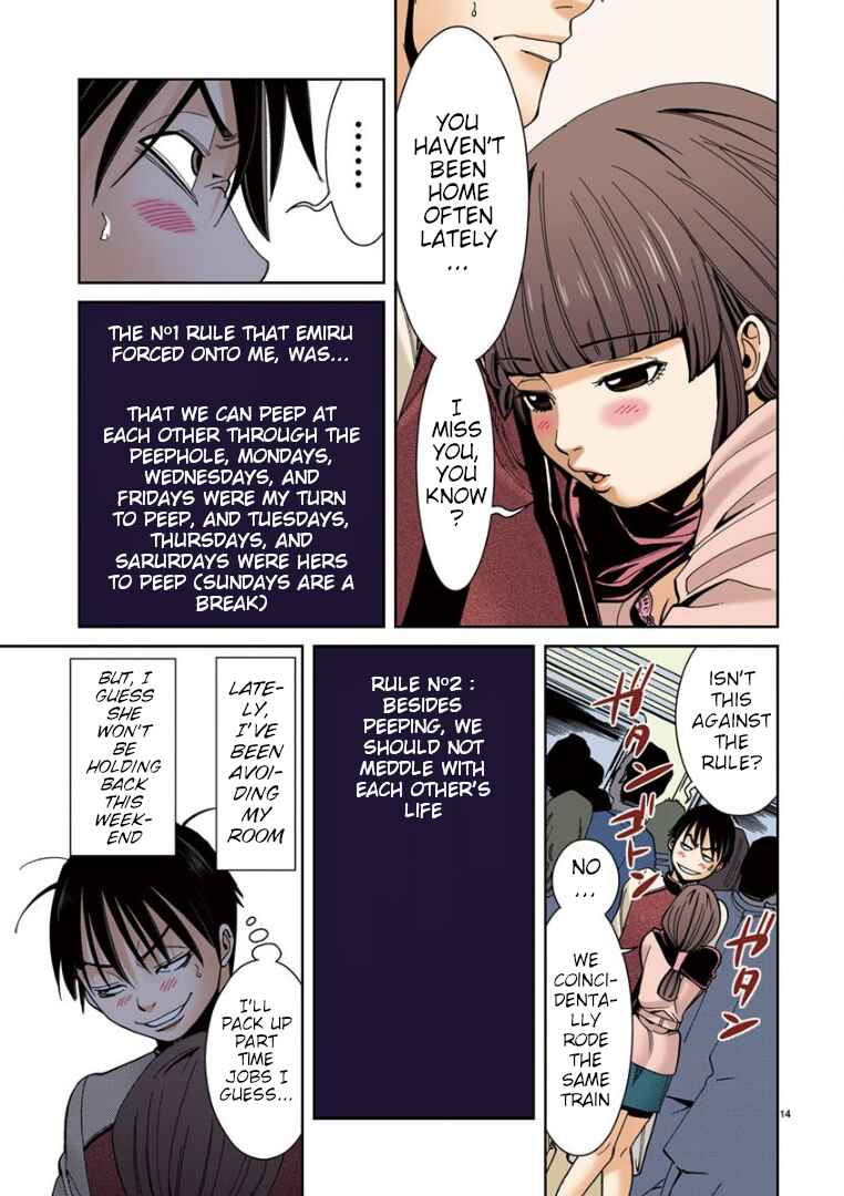 Nozoki Ana (Official Colored) Chapter 11 - Page 14