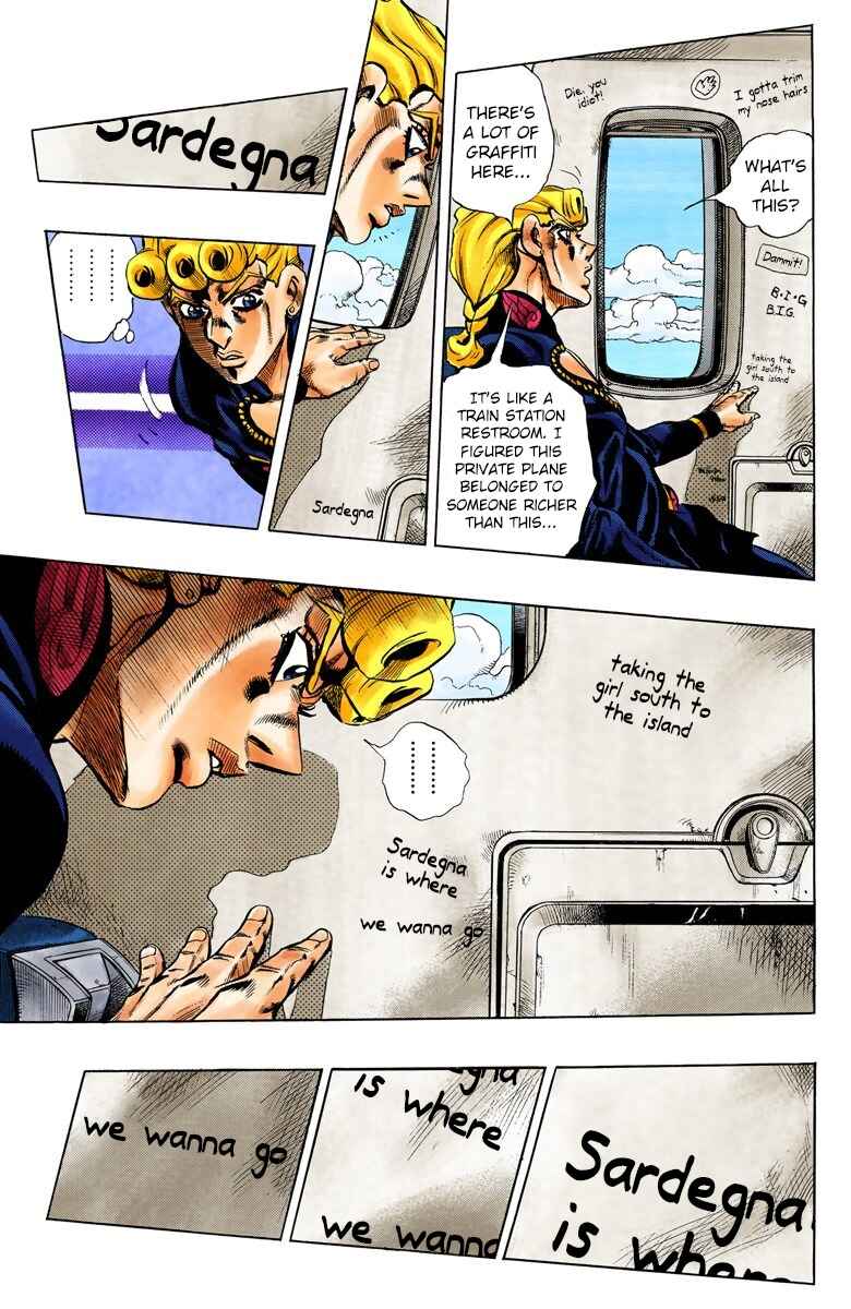 JoJo no Kimyou na Bouken: Part 5 - Ougon no Kaze Color-ban Chapter 95 - Page 11