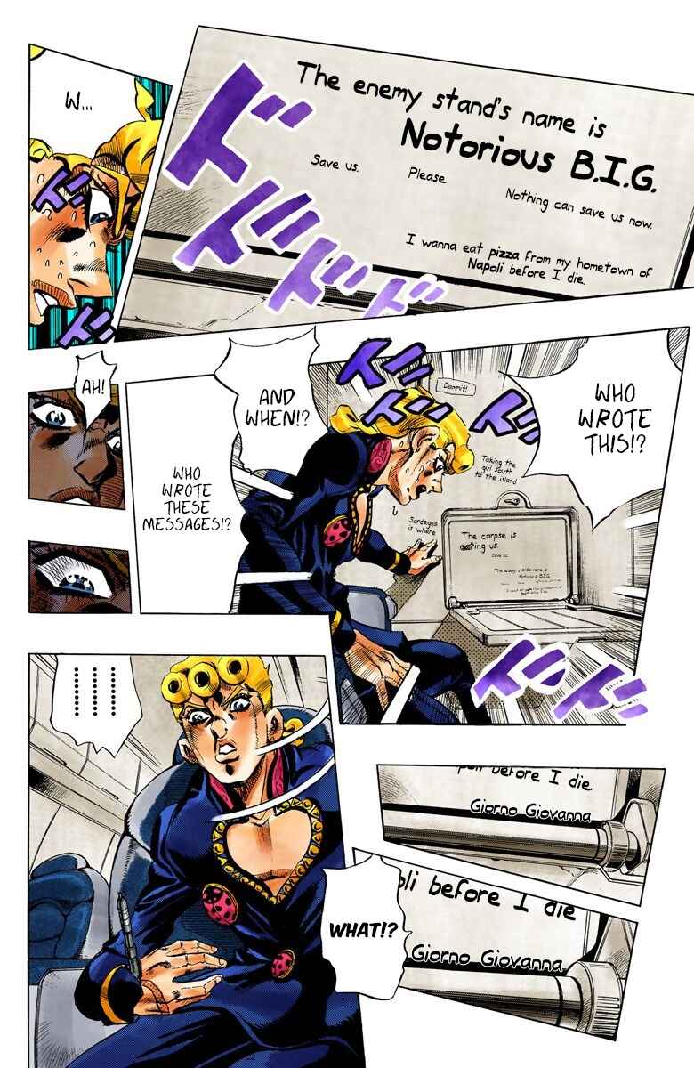 JoJo no Kimyou na Bouken: Part 5 - Ougon no Kaze Color-ban Chapter 95 - Page 14