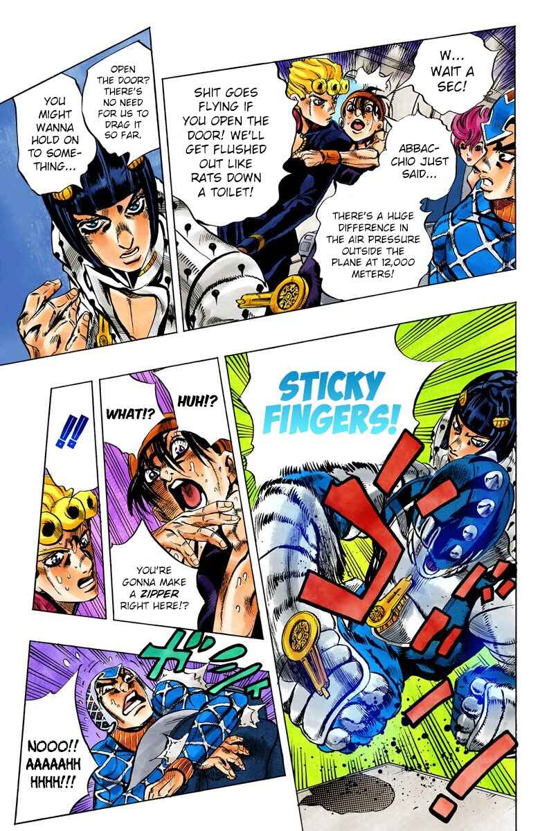JoJo no Kimyou na Bouken: Part 5 - Ougon no Kaze Color-ban Chapter 95 - Page 7