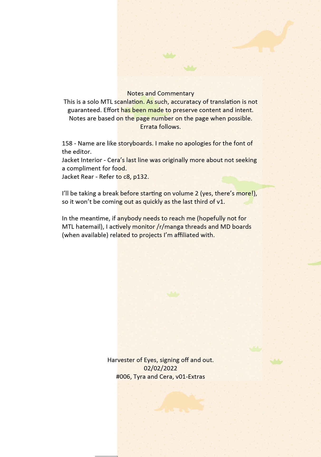 Tyra & Cera Chapter 9.5 - Page 20