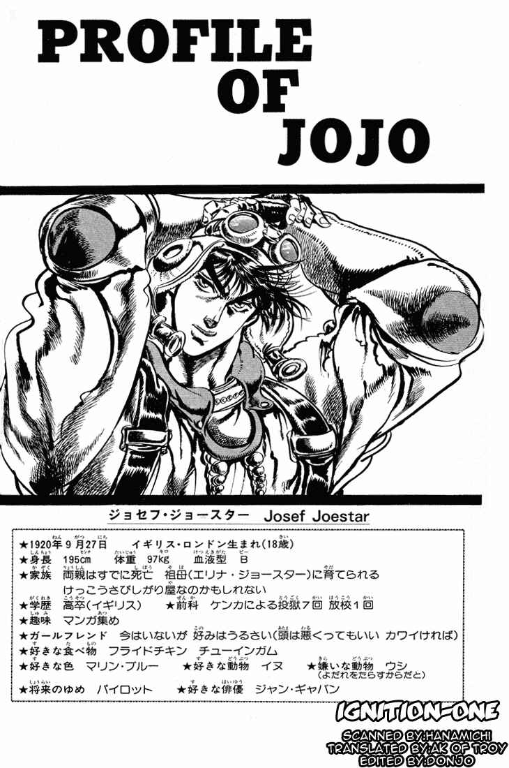 JoJo no Kimyou na Bouken: Part 2 - Sentou Chouryuu Chapter 29 - Page 1