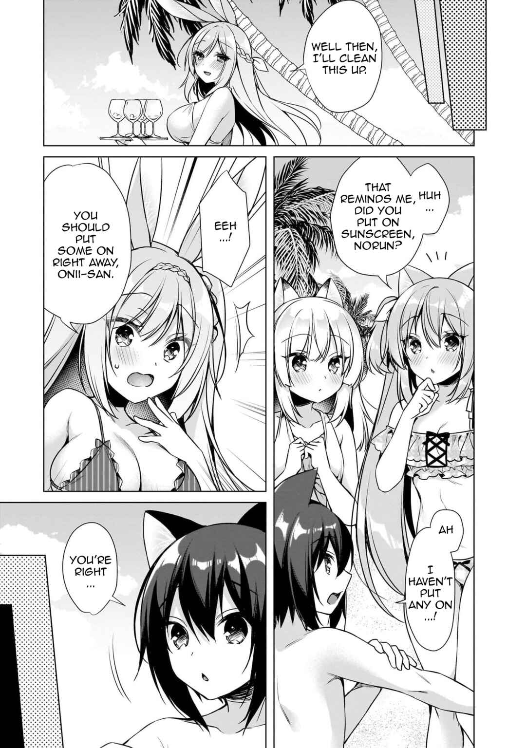 Boku no Risou no Isekai Seikatsu - Tensei shitara Kemomimi Musume darake no Sekai de Harem ni Chapter 8 - Page 12