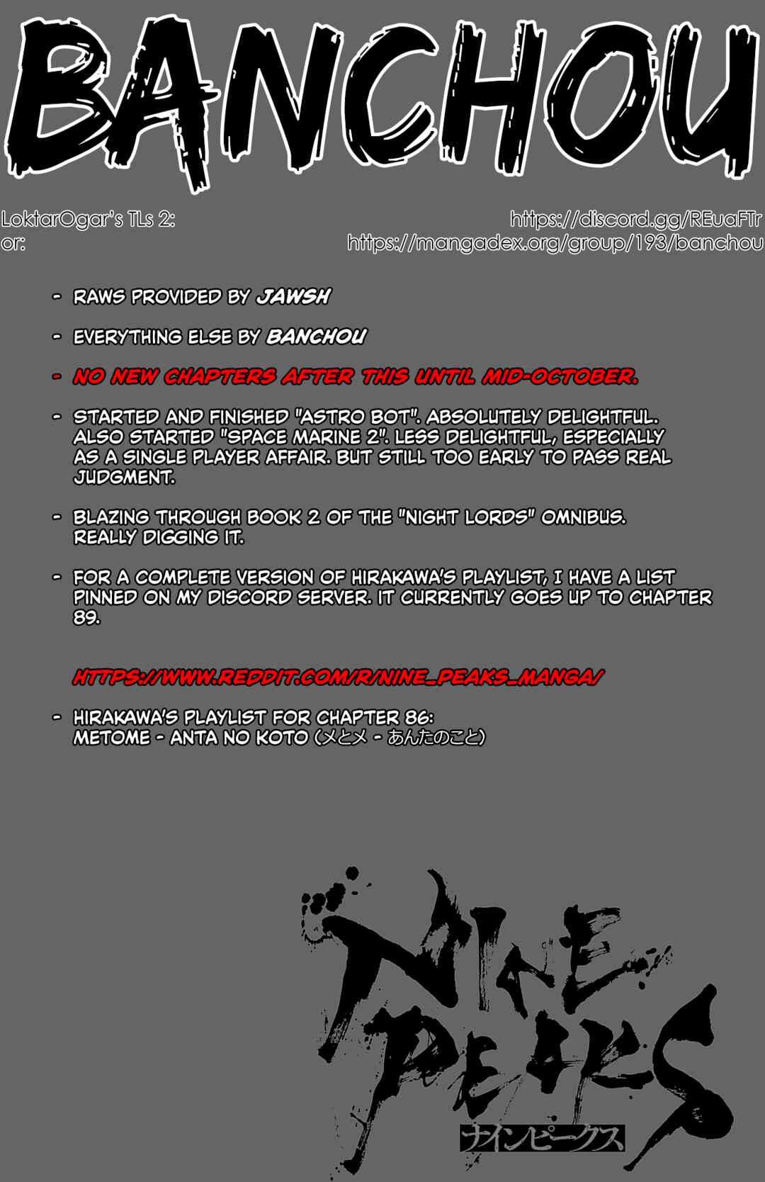 Nine Peaks Chapter 86 - Page 1