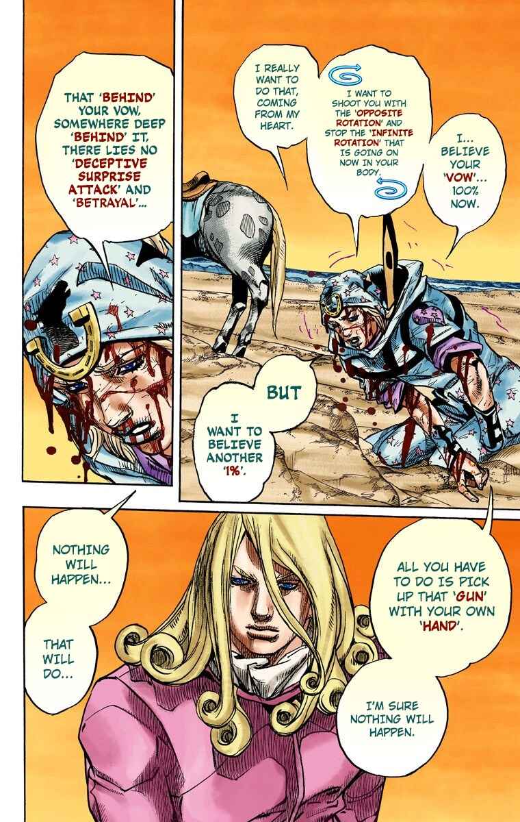 JoJo no Kimyou na Bouken: Part 7 - Steel Ball Run Color-ban Chapter 89 - Page 12