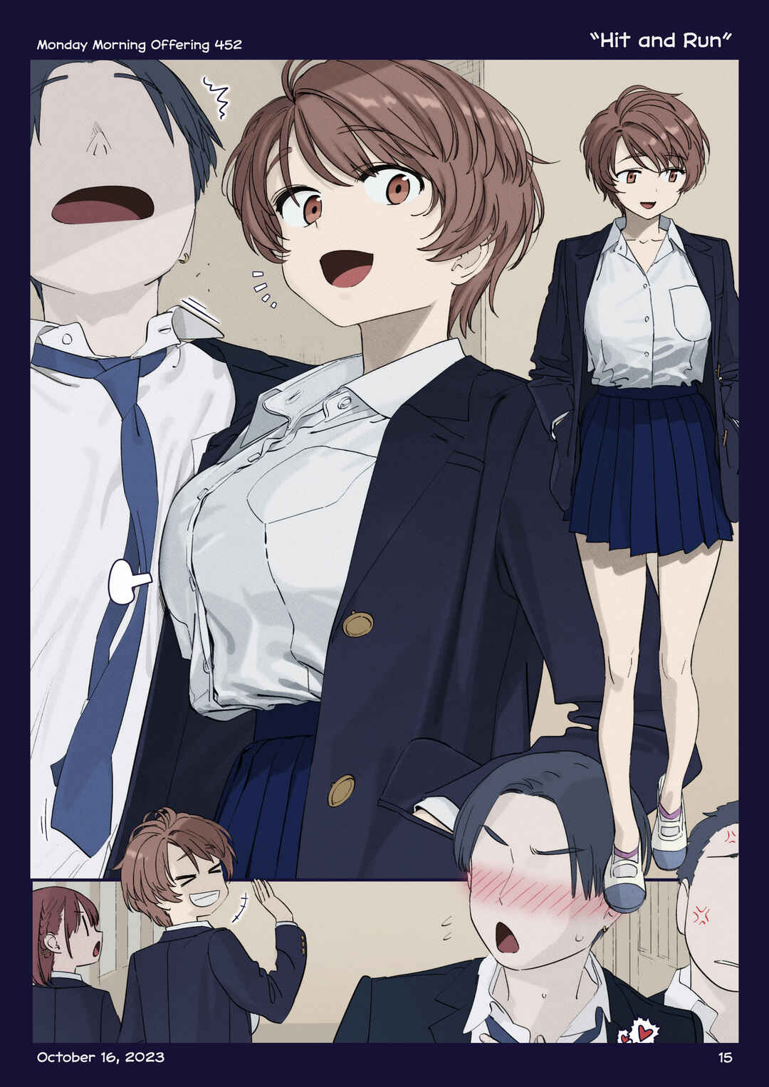 Getsuyoubi no Tawawa (Twitter Webcomic) (Fan Colored) Chapter 48 - Page 14