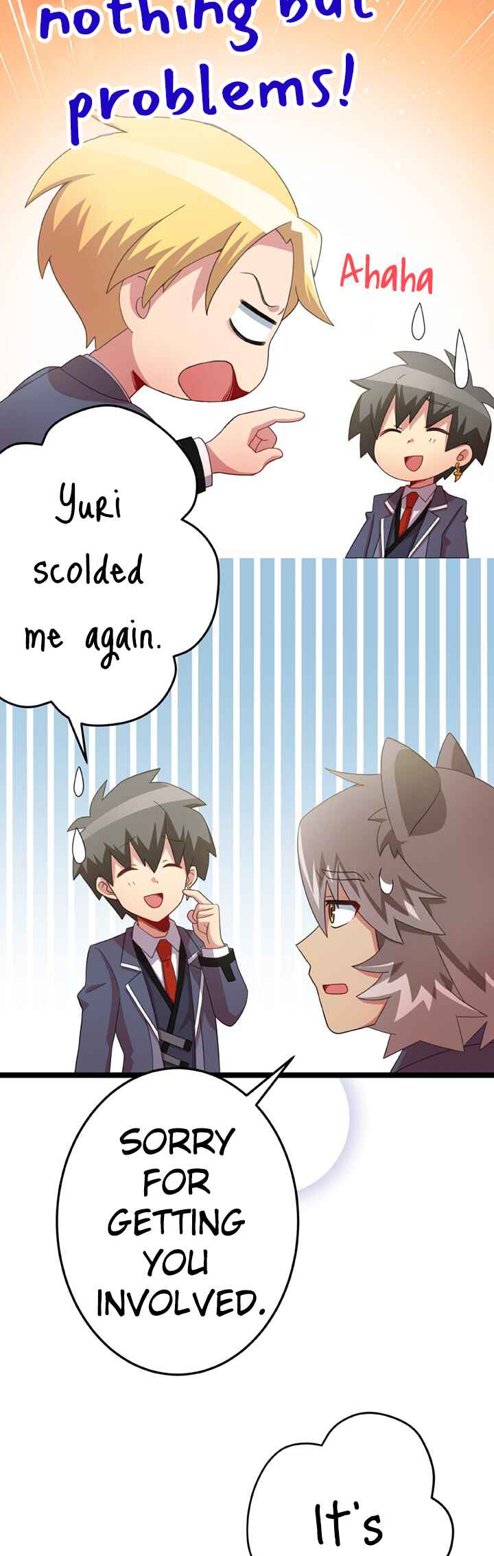 Maou to Ryuuou ni Sodaterareta Shounen wa Gakuen Seikatsu wo Musou suru You desu Chapter 28 - Page 3