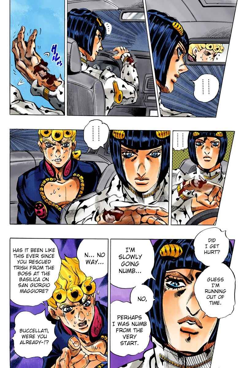 JoJo no Kimyou na Bouken: Part 5 - Ougon no Kaze Color-ban Chapter 118 - Page 13